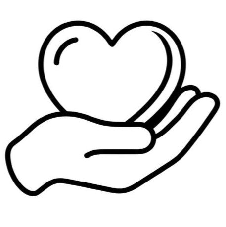 Icon Hand hält Herz