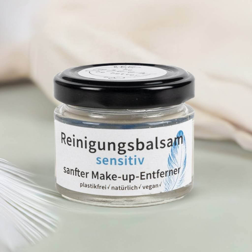 Naturkosmetik Reinigungsbalsam Make-up-Entferner in Glastiegel mit Blechdeckel
