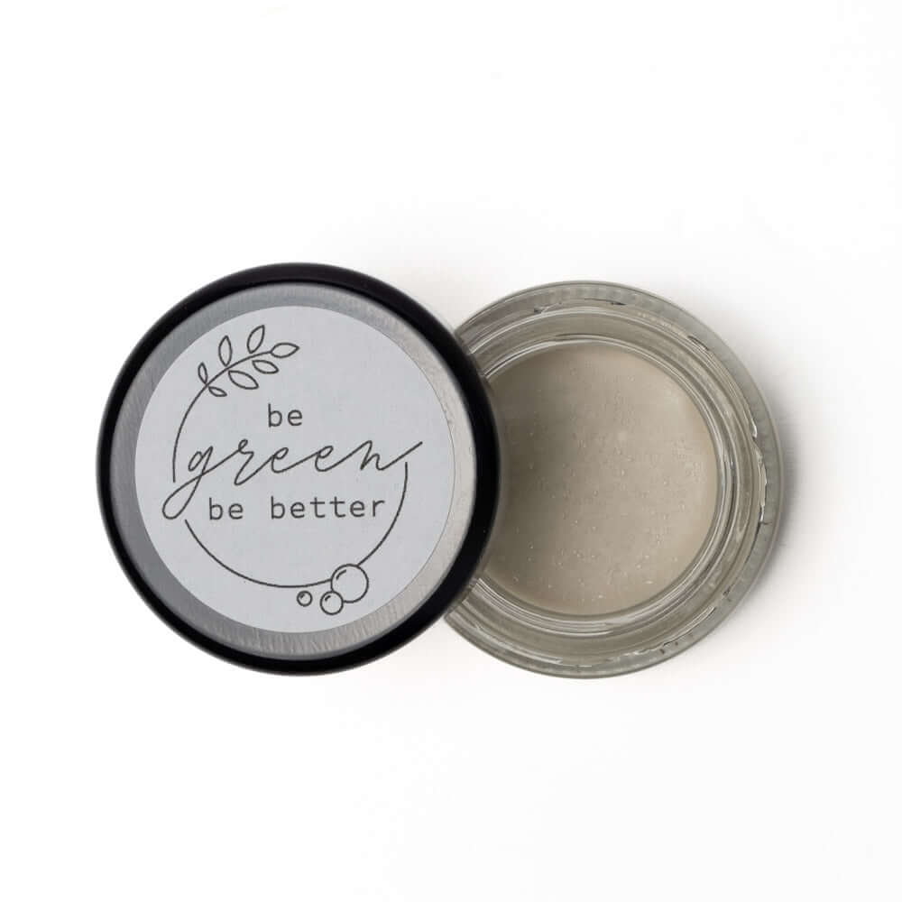 Probe der Naturkosmetik Reinigungsbalsam Make-up-Entferner in Glastiegel mit Blechdeckel